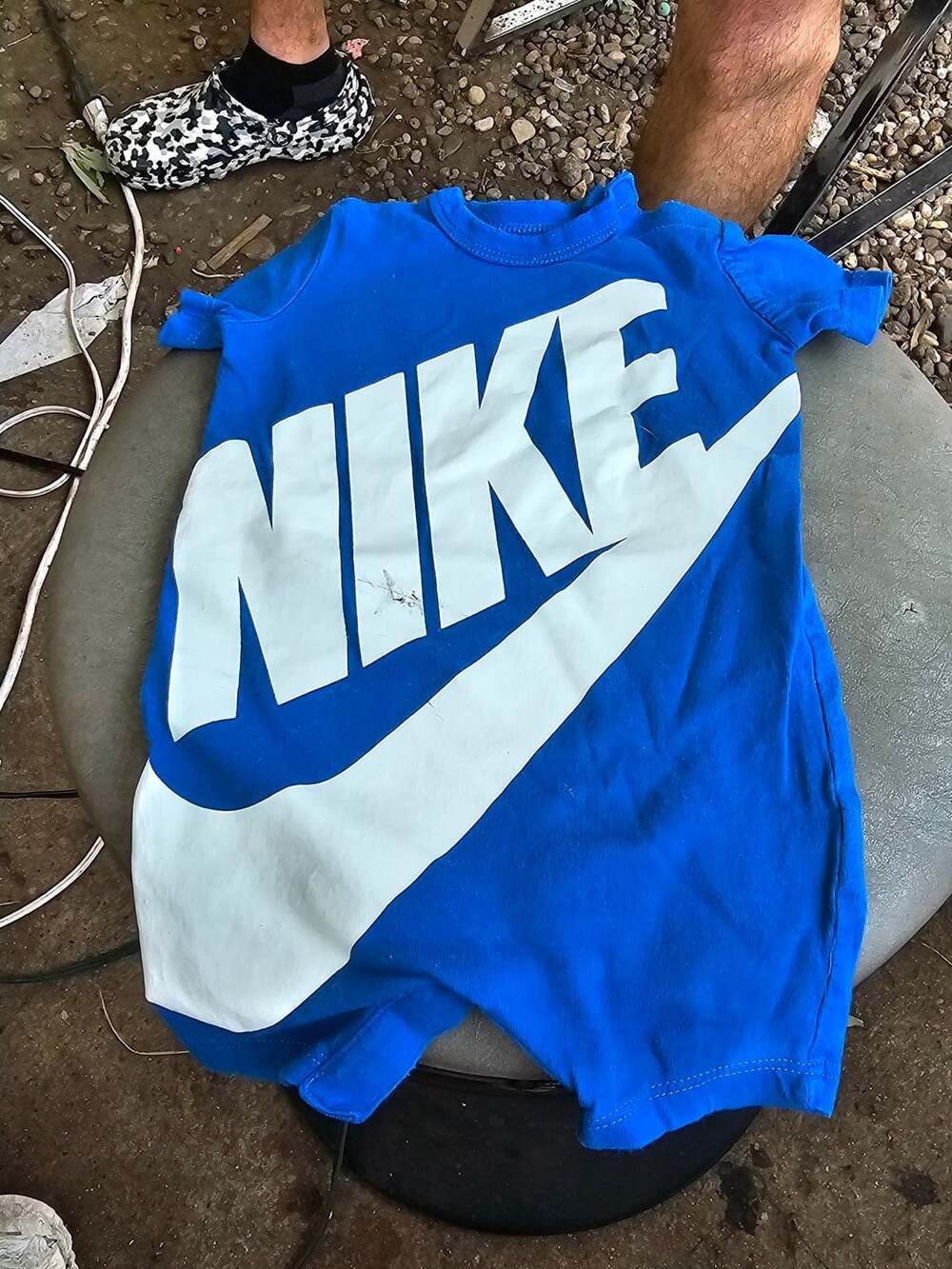 Nike Baby Futura Romper Royal Blue 0-3M